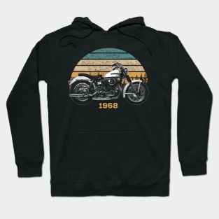 1968 Harley-Davidson XLCH Vintage Motorcycle Design Hoodie